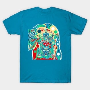 señor pakal in ecopop spaceman in alien adventure wallpaper T-Shirt